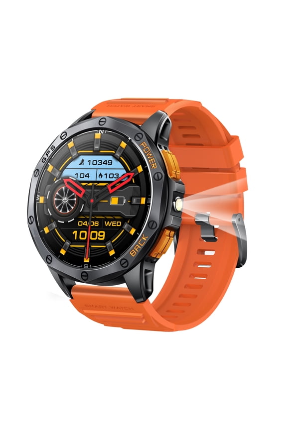 Smart Watch Fitness Tracker for Android and iPhone Multiple Sports Modes AMOLED Screen GPS Compass Pedometer Timer Stopwatch Make/Answer Calls Message Notifications IP68 Waterproof