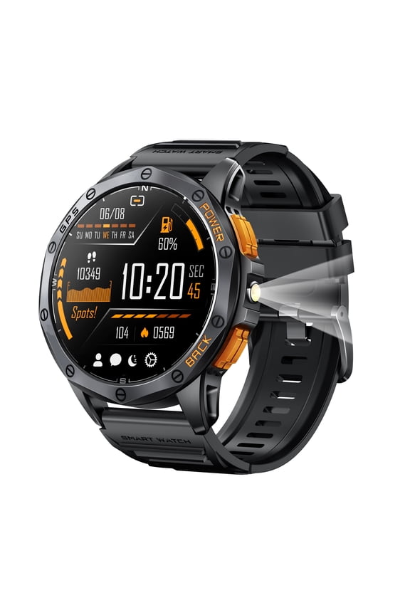 Smart Watch Fitness Tracker for Android and iPhone Multiple Sports Modes AMOLED Screen GPS Compass Pedometer Timer Stopwatch Make/Answer Calls Message Notifications IP68 Waterproof