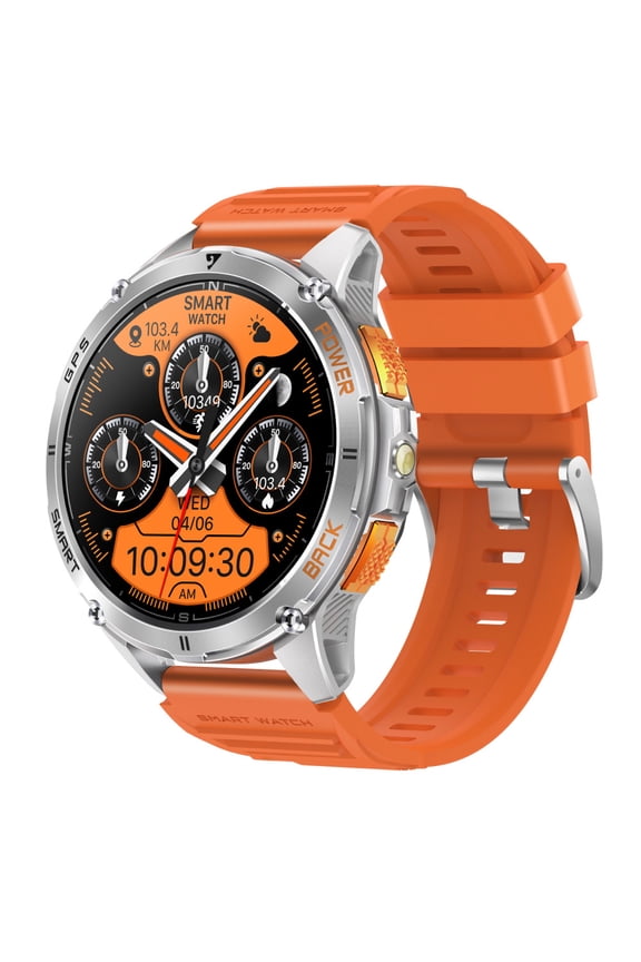 Smart Watch Fitness Tracker for Android and iPhone Multiple Sports Modes AMOLED Screen GPS Compass Pedometer Timer Stopwatch Make/Answer Calls Message Notifications IP68 Waterproof