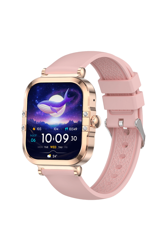 Smart Watch Fitness Tracker for Android and iPhone Multiple Sports Modes AMOLED Screen Pedometer Timer Stopwatch Make/Answer Calls Message Notifications IP67 Waterproof