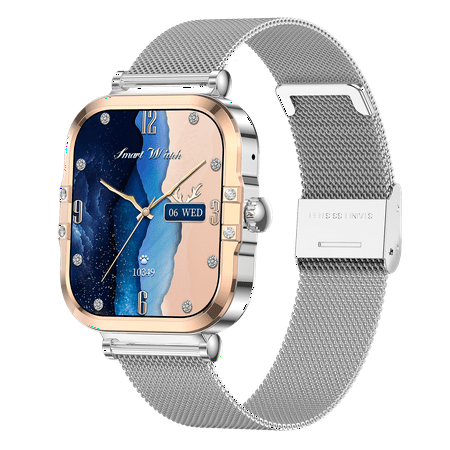 VAYKAL Smart Watch Fitness Tracker for Android and iPhone Multiple Sports Modes AMOLED Screen Pedometer Timer Stopwatch Make/Answer Calls Message Notifications IP67 Waterproof