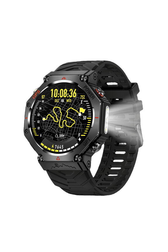 Smart Watch Fitness Tracker for Android and iPhone Multiple Sports Modes Compass Pedometer Timer Stopwatch Make/Answer Calls Message Notifications 3ATM Waterproof