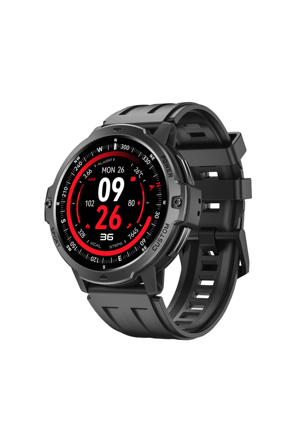 Smart Watch Fitness Tracker for Android and iPhone Multiple Sports Modes Compass Pedometer Timer Stopwatch Make/Answer Calls Message Notifications 3ATM Waterproof