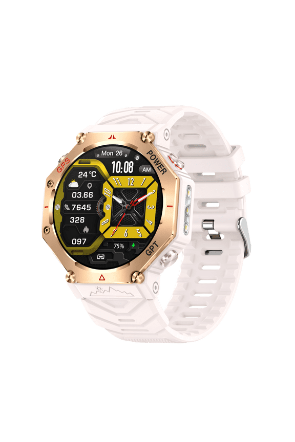 Smart Watch Fitness Tracker for Android and iPhone Multiple Sports Modes Compass Pedometer Timer Stopwatch Make/Answer Calls Message Notifications 3ATM Waterproof