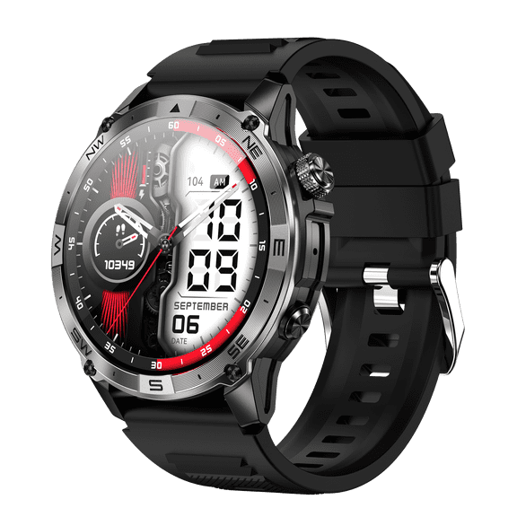 VAYKAL Smart Watch Fitness Tracker for Android and iPhone Multiple Sports Modes Compass Pedometer Timer Stopwatch Make/Answer Calls Message Notifications IP67 Waterproof