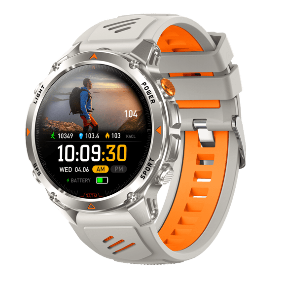 VAYKAL Smart Watch Fitness Tracker for Android and iPhone Multiple Sports Modes Compass Pedometer Timer Stopwatch Make/Answer Calls Message Notifications IP68 Waterproof