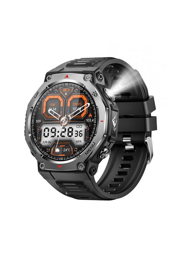 Smart Watch Fitness Tracker for Android and iPhone Multiple Sports Modes Pedometer Timer Stopwatch Make/Answer Calls Message Notifications 5ATM Waterproof