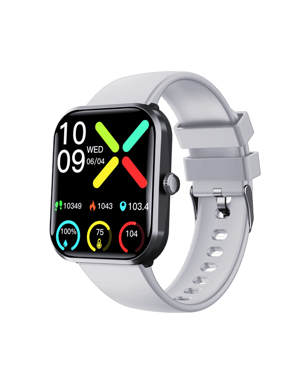 Smart Watch Fitness Tracker for Android and iPhone Multiple Sports Modes Pedometer Timer Stopwatch Make/Answer Calls Message Notifications IP67 Waterproof