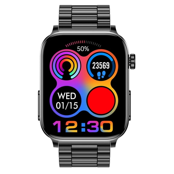 VAYKAL Smart Watch Fitness Tracker for Android and iPhone Multiple Sports Modes Pedometer Timer Stopwatch Make/Answer Calls Message Notifications IP67 Waterproof