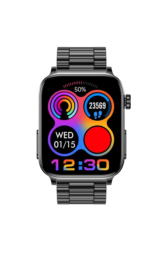 Smart Watch Fitness Tracker for Android and iPhone Multiple Sports Modes Pedometer Timer Stopwatch Make/Answer Calls Message Notifications IP67 Waterproof