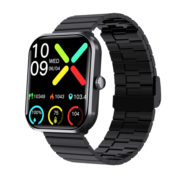 VAYKAL Smart Watch Fitness Tracker for Android and iPhone Multiple Sports Modes Pedometer Timer Stopwatch Make/Answer Calls Message Notifications IP67 Waterproof