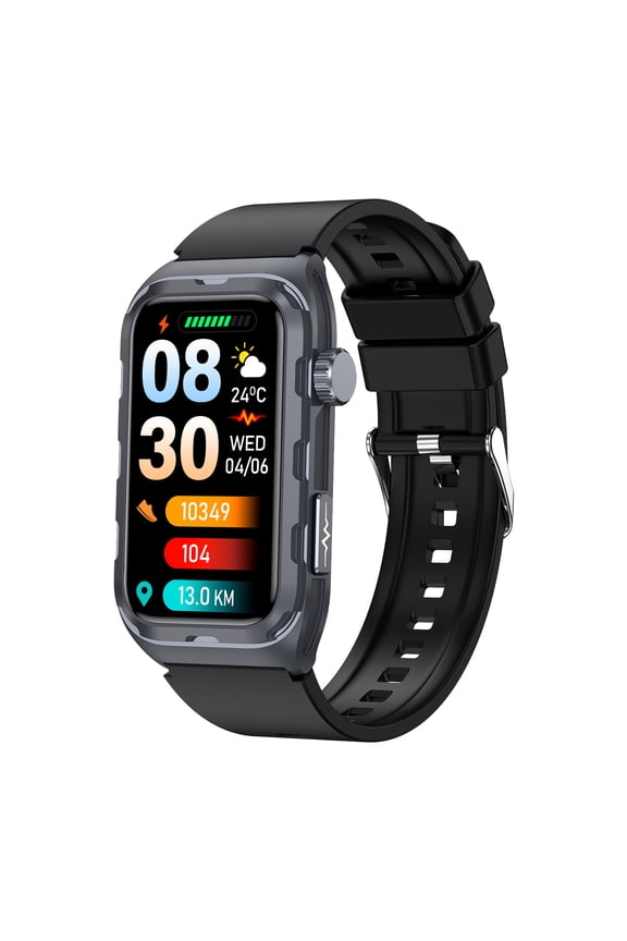 Smart Watch Fitness Tracker for Android and iPhone Multiple Sports Modes Pedometer Timer Stopwatch Make/Answer Calls Message Notifications IP68 Waterproof