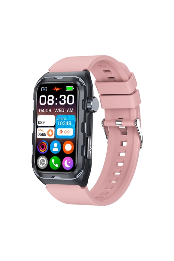 Smart Watch Fitness Tracker for Android and iPhone Multiple Sports Modes Pedometer Timer Stopwatch Make/Answer Calls Message Notifications IP68 Waterproof