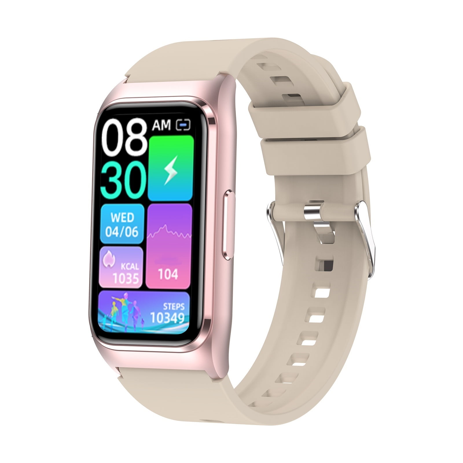 VAYKAL Smart Watch Fitness Tracker for Android and iPhone Multiple Sports Modes Pedometer Timer Stopwatch Make/Answer Calls Message Notifications IP68 Waterproof