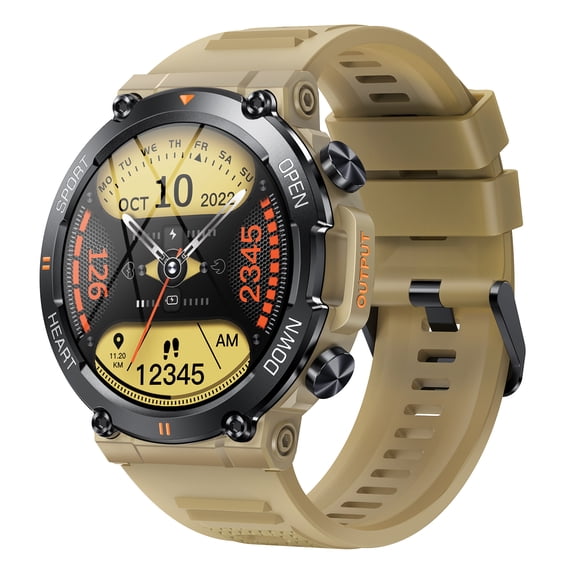 VAYKAL Smart Watch Fitness Tracker for Android & iOS, Multi-Sport Modes, Step Counter, Make & Answer Calls, Message Notifications, IP67 Waterproof