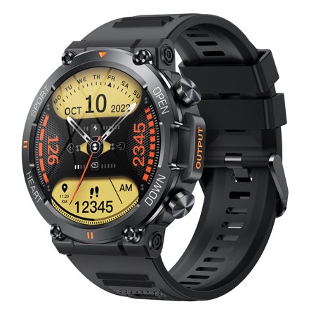 VAYKAL Smart Watch Fitness Tracker for Android & iOS, Multi-Sport Modes, Step Counter, Make & Answer Calls, Message Notifications, IP67 Waterproof