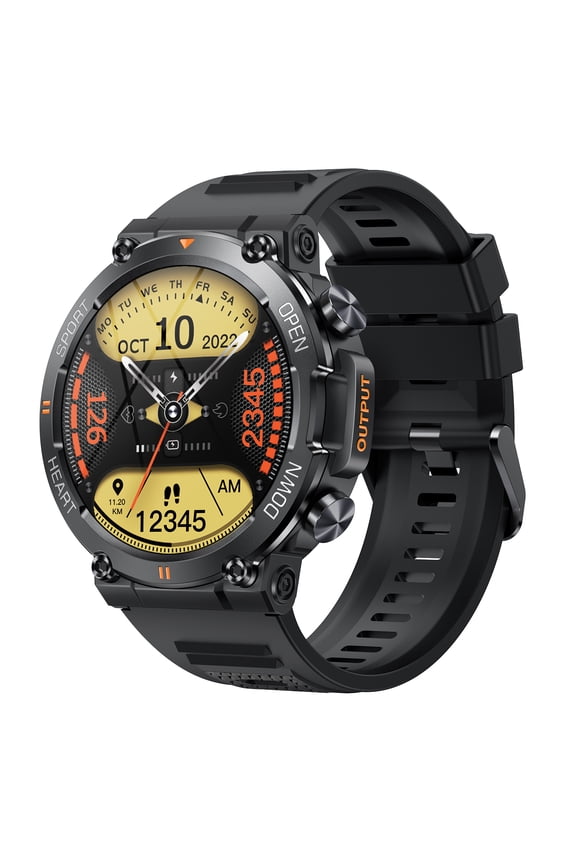 Smart Watch Fitness Tracker for Android & iOS, Multi-Sport Modes, Step Counter, Make & Answer Calls, Message Notifications, IP67 Waterproof