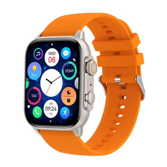 VAYKAL Smartwatch Fitness Tracker for Android and IOS Multiple Sports Modes Pedometer AMOLED Screen Stopwatch Make Answer Calls Message Notifications IP68 Waterproof