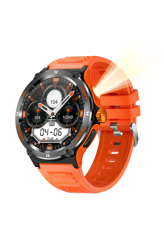 Smartwatch Fitness Tracker for Android & iOS Compass 3ATM Waterproof Multiple Sports Modes Pedometer Timer Stopwatch Call Answer/Decline Message Notifications