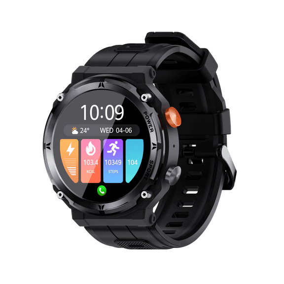 VAYKAL Smartwatch Fitness Tracker for Android and iOS with Multiple Sports Modes 1ATM Waterproof Pedometer Stopwatch Make/Answer Calls Message Notifications