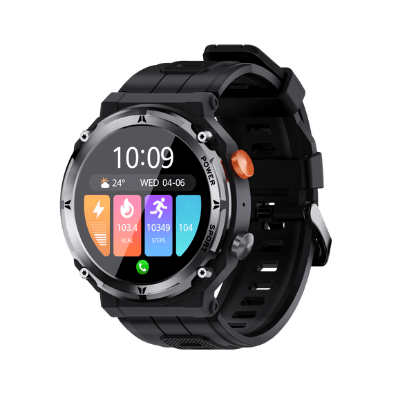 VAYKAL Smartwatch Fitness Tracker for Android and iOS with Multiple Sports Modes 1ATM Waterproof Pedometer Stopwatch Make/Answer Calls Message Notifications