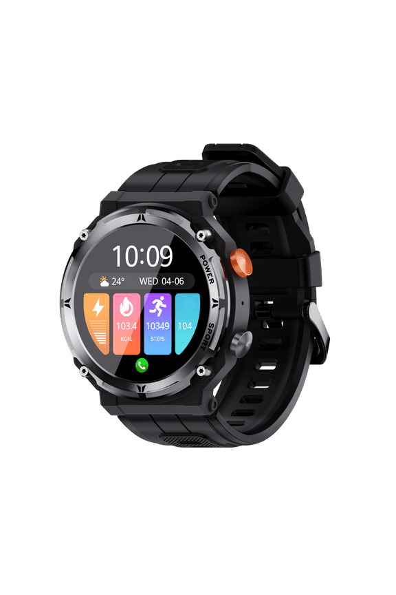 Smartwatch Fitness Tracker for Android and iOS with Multiple Sports Modes 1ATM Waterproof Pedometer Stopwatch Make/Answer Calls Message Notifications