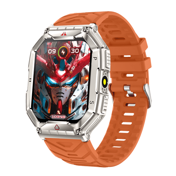 VAYKAL Smartwatch Fitness Tracker for Android and iOS Multiple Sports Modes AMOLED Display 1ATM Waterproof Compass Pedometer Timer Stopwatch Make and Answer Calls Message Notifications