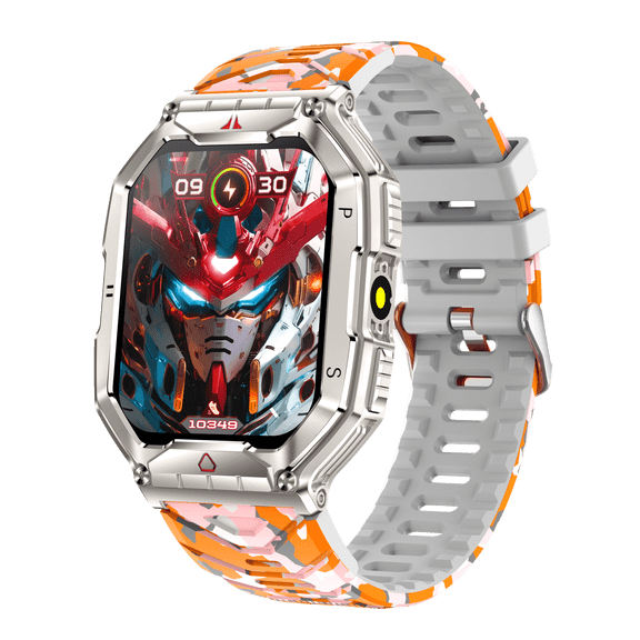 VAYKAL Smartwatch Fitness Tracker for Android and iOS Multiple Sports Modes AMOLED Display 1ATM Waterproof Compass Pedometer Timer Stopwatch Make and Answer Calls Message Notifications