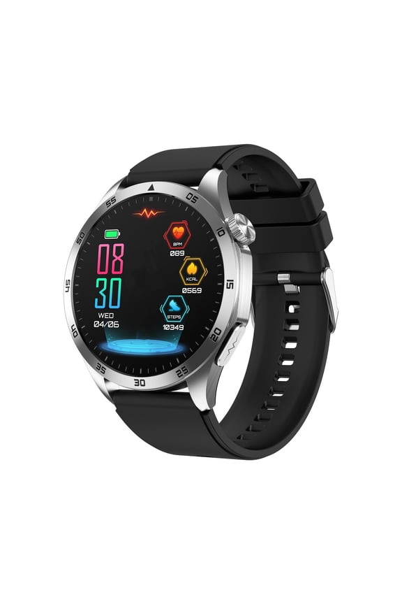 Smartwatch Fitness Tracker for Android and iOS Multiple Sports Modes AMOLED Screen Pedometer Timer Stopwatch Make and Answer Calls Message Notifications IP68 Waterproof