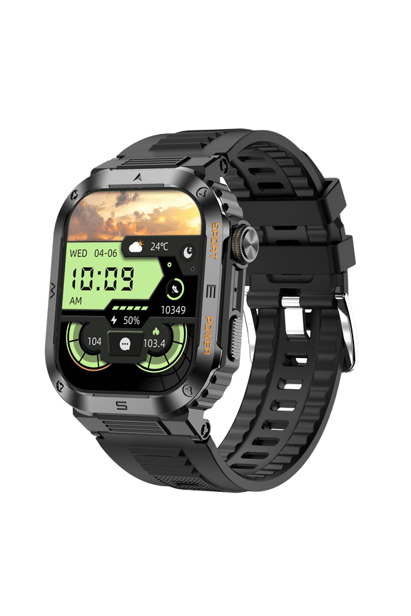 Smartwatch Fitness Tracker for Android and iOS Multiple Sports Modes Pedometer Timer Stopwatch Call Answering and Making Message Notifications IP68 Waterproof