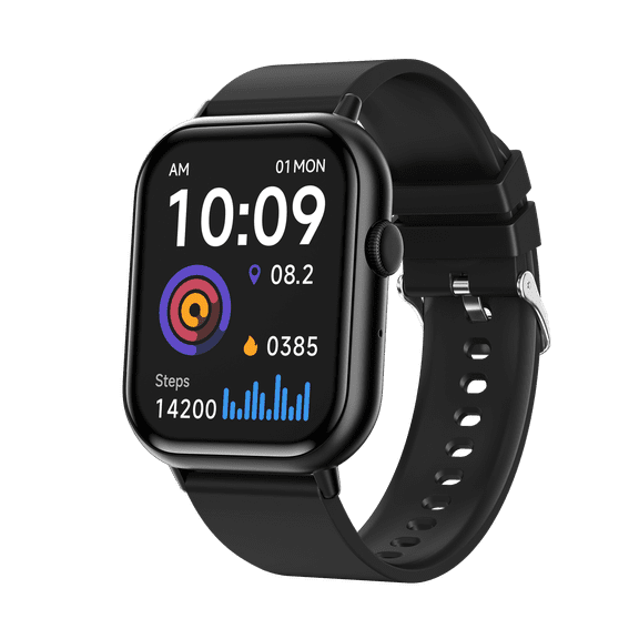 VAYKAL Smartwatch Fitness Tracker for Android and iPhone Multiple Sports Modes Pedometer Timer Stopwatch 2.01-inch Dial and Answer Calls Message Notifications IP67 Waterproof