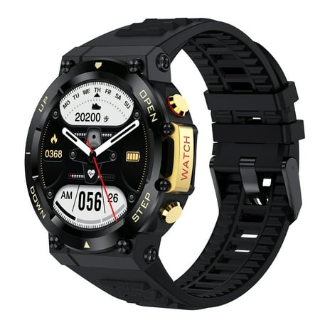 VAYKAL Smartwatch Fitness Tracker Compatible with Android and iOS, Multiple Sports Modes, Pedometer, Timer, Stopwatch, Make/Answer Calls, Message & Text Notifications, IP67 Waterproof