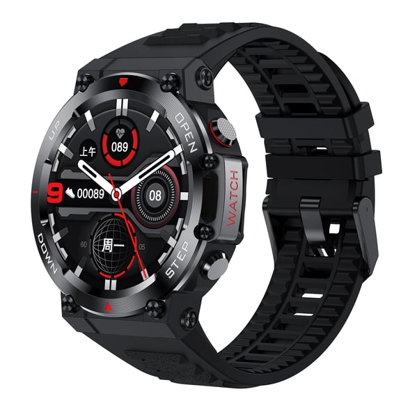 VAYKAL Smartwatch Fitness Tracker Compatible with Android and iOS, Multiple Sports Modes, Pedometer, Timer, Stopwatch, Make/Answer Calls, Message & Text Notifications, IP67 Waterproof
