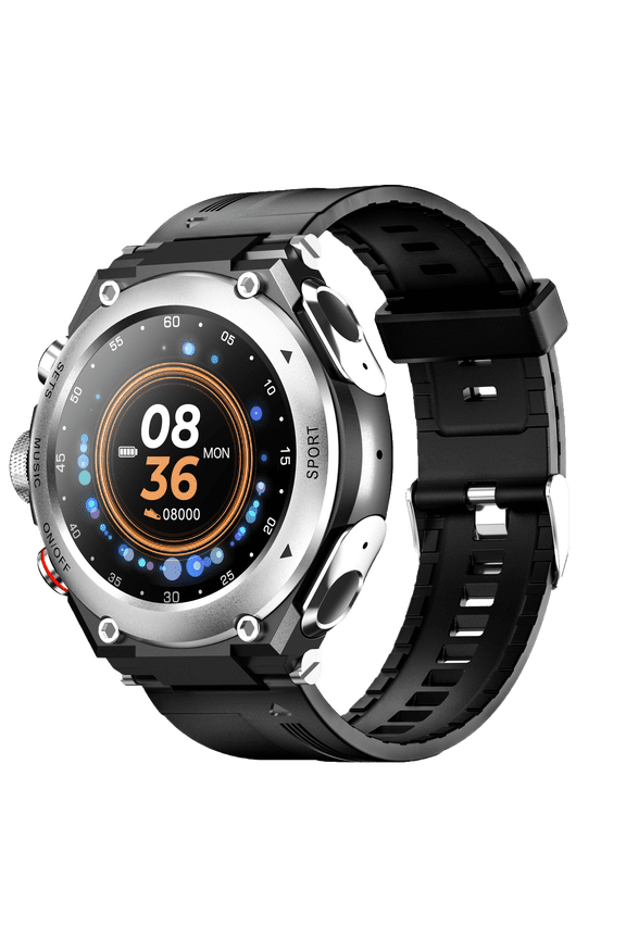 Smartwatch with Built in TWS Earbuds 2 in 1 Fitness Tracker for Android and iOS Multiple Sports Modes Pedometer Call and Message Notifications