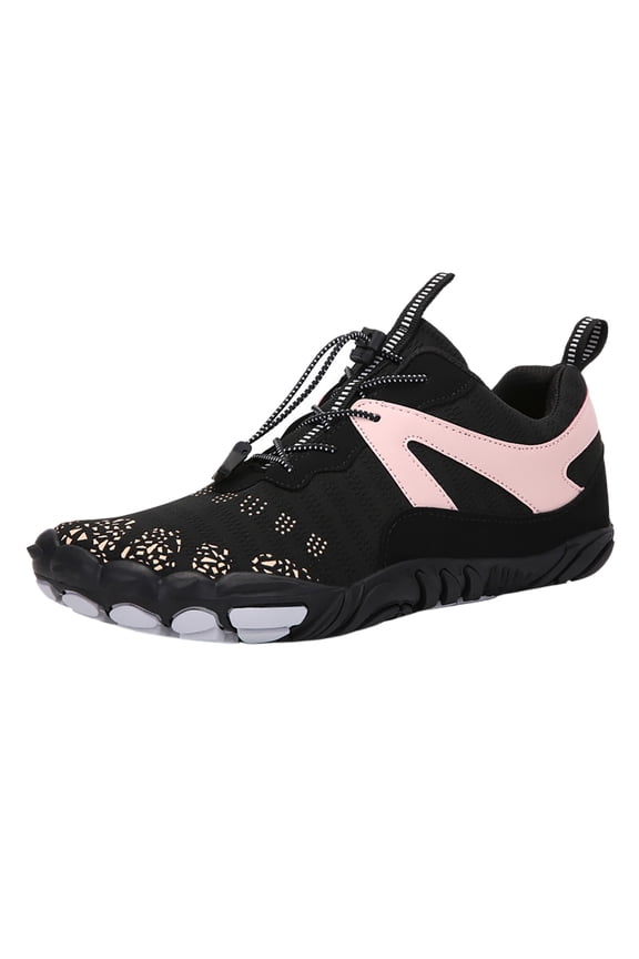 Adult Water Shoes Women for Ocean New Large Size Mesh Flat Round Toe Wading Shoes Couples Fitness and Sports Water Shoes Outdoor Versatile Five Toe Hiking Shoes Water Shoes