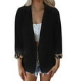 thumbnail image 1 of VBARHMQRT Beige Blazer for Women Ladies' Solid Color Slim Fit One Button Middle Sleeve Leisure Suit Jacket Oversized Blazers for Women Plaid Blazers for Women Plus Size Casual, 1 of 4