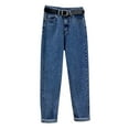 thumbnail image 1 of VBARHMQRT Cargo Jeans for Women High Waisted Plus Velvet Thickened Denim Wide Leg Pants High Waist Straight Floor Mopping Pants Trendy Women Book Generations By Jean Twenge, 1 of 4