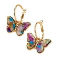 thumbnail image 1 of VBARHMQRT Chain Earrings Single Piercing Simple Female Butterfly Earrings Trendearrings Contracted Show Temperament Delicate Colorful Zircon Earrings Titanium Flat Back Earrings, 1 of 6