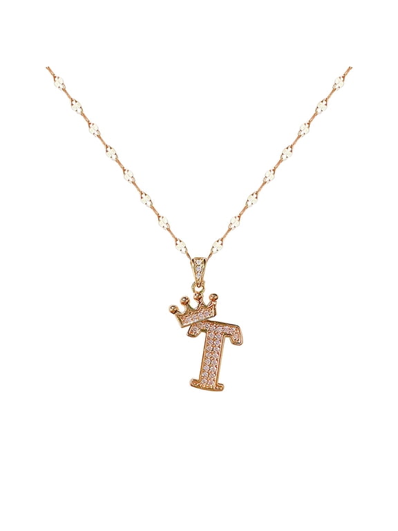 Copper Gold Plated 26 Letter Pendant Necklace Letter Heart Choker Necklace Gift for Women Necklace Jewelry Casual Jewelry for Women Trendy Chain Necklaces for Women