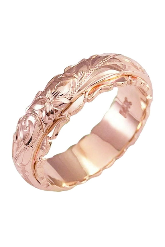 Cubic Zirconia Ring Gold Rose Gold Rose Rings Wedding Band Rings for Women Flower Rings Geometry Rings Size 5 11 Silver Gemstone Rings for Women Couples Rings Black Set