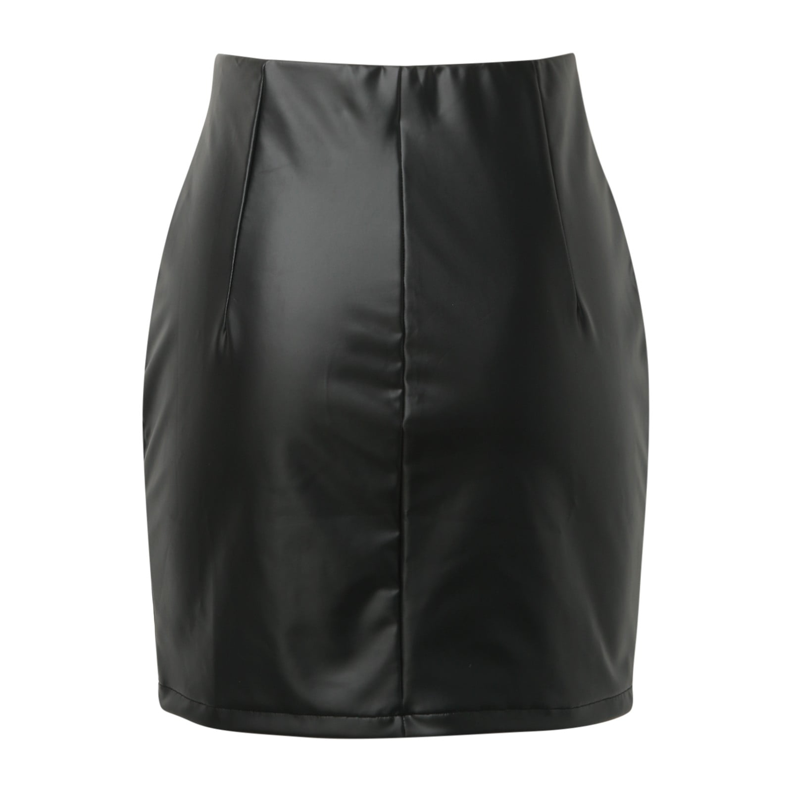 VBARHMQRT Female Green Tennis Skirt Women's Black Leather Skirts High