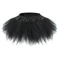 thumbnail image 1 of VBARHMQRT Female Pleated Skirt Women Tutu Skirt Women's Teens Classic Elastic Tulle Ballet Skirt 1950S Vintage Style Short Skirt High Waist Skirt Black Skirt Plus Size, 1 of 4