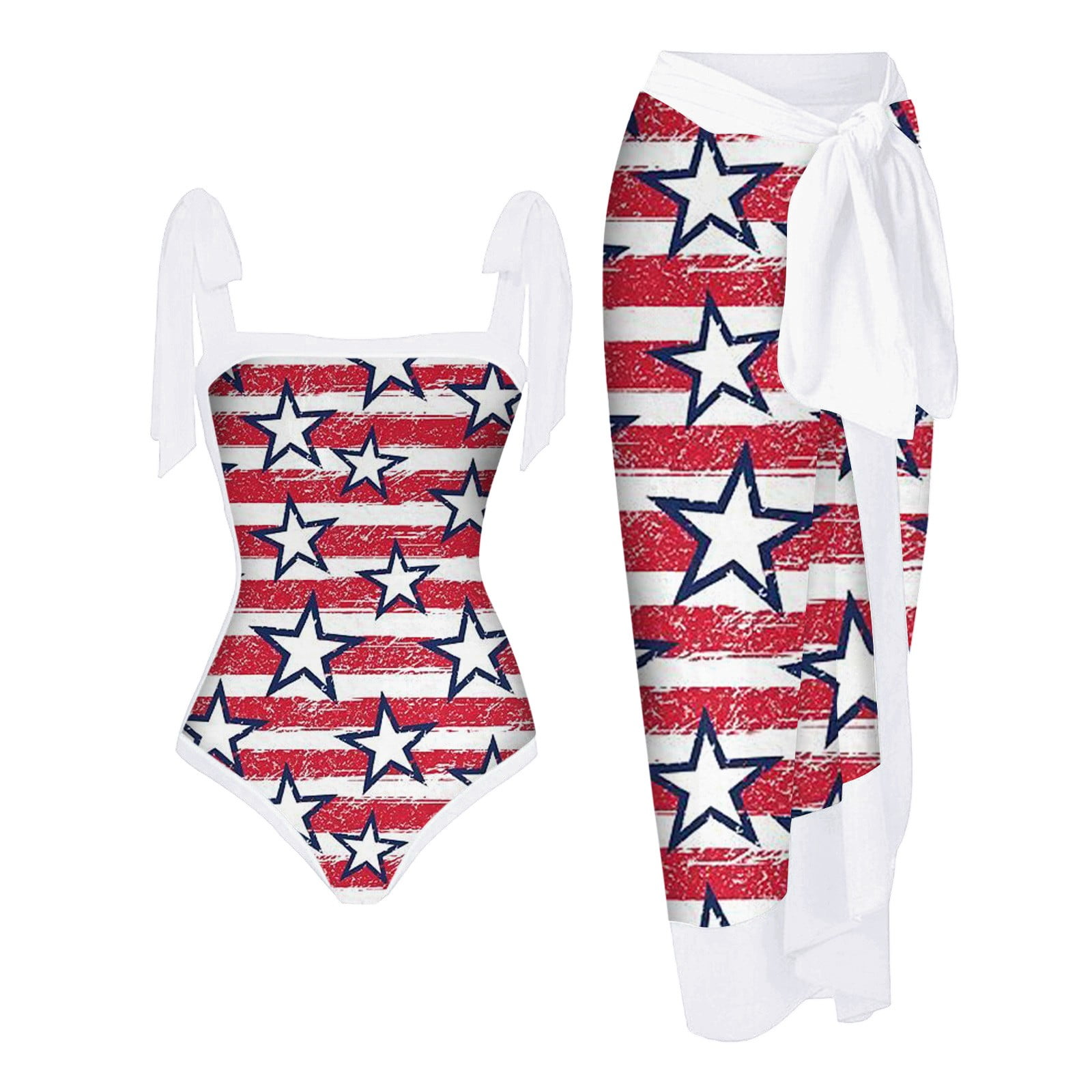 VBARHMQRT Female Plus Size Swimwear 2 Piece Sexy Swimsuit with Cover up