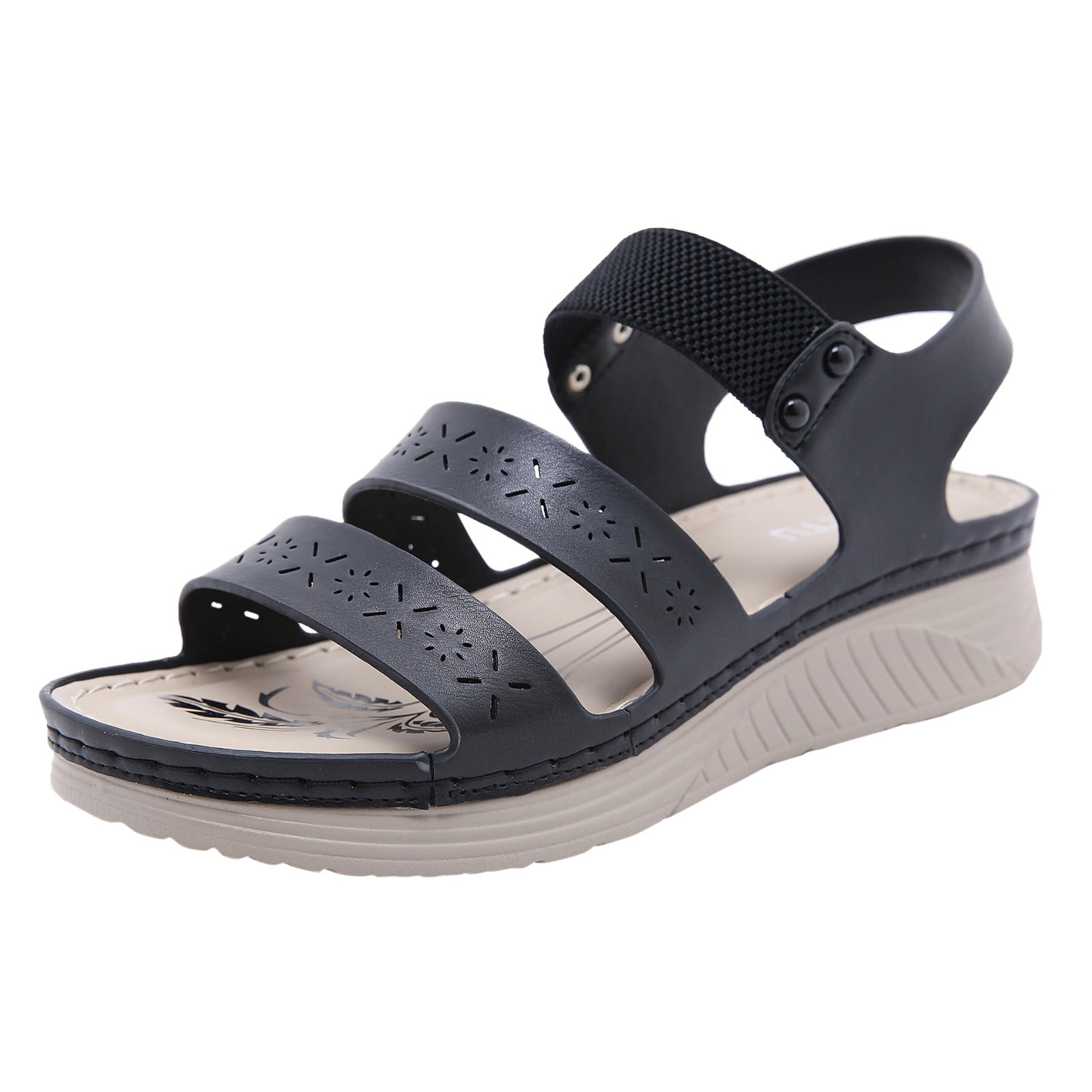 Vbarhmqrt Female Sandals For Women 2024 Closed Toe Sports Sandals Women And Girls Summer Beach 9267