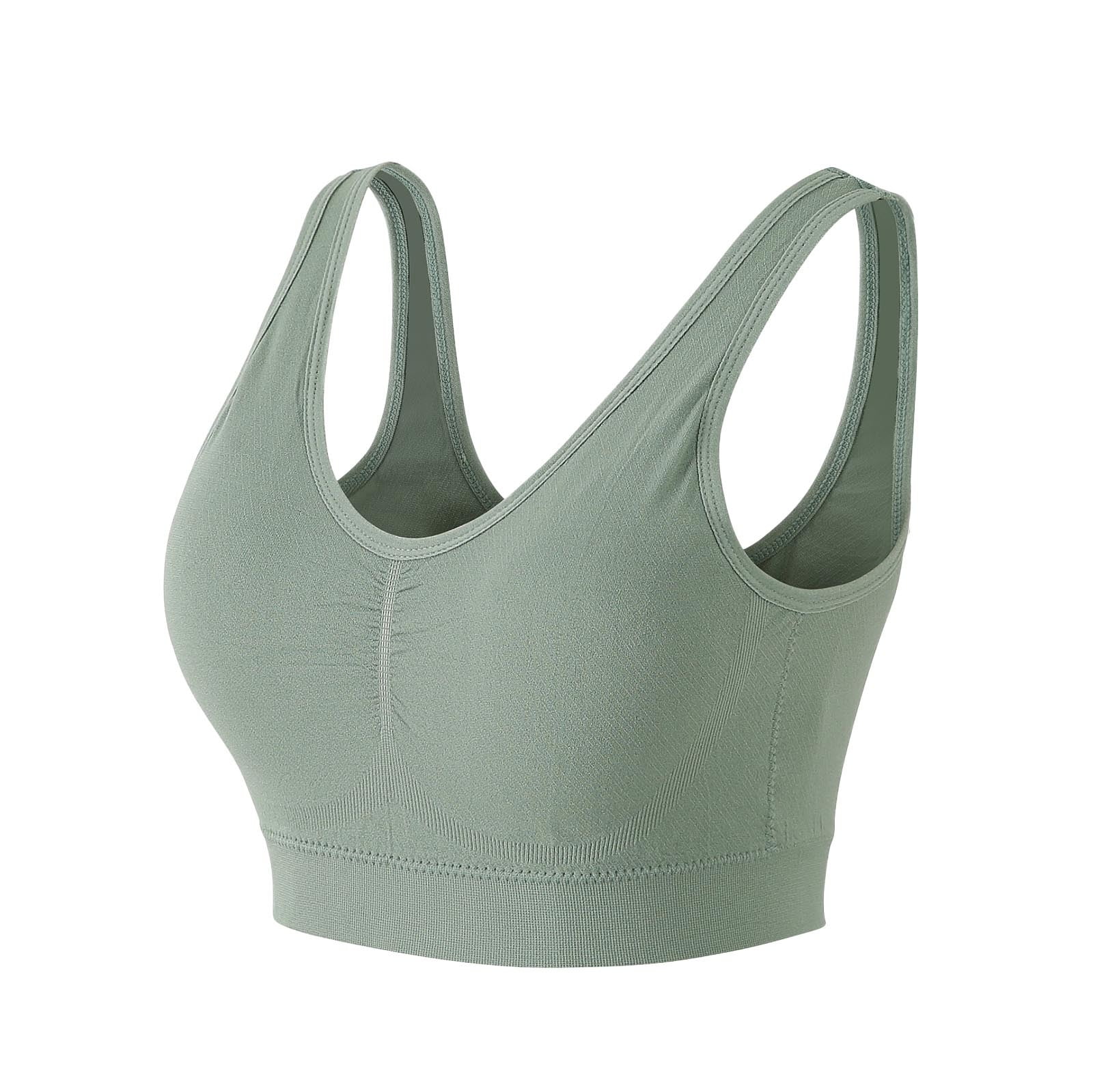 VBARHMQRT Female Sports Bras for Women High Support Back Women Solid Color Wrap Top Bottoming