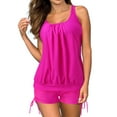 thumbnail image 1 of VBARHMQRT Female Swimsuit for Women 2024 2 Piece High Waisted Tankini Swimsuits 2 Piece Bathing Suits Tops with Boyshorts Loose Fit Swimwear Swim Shorts Women Micro Bikini, 1 of 9