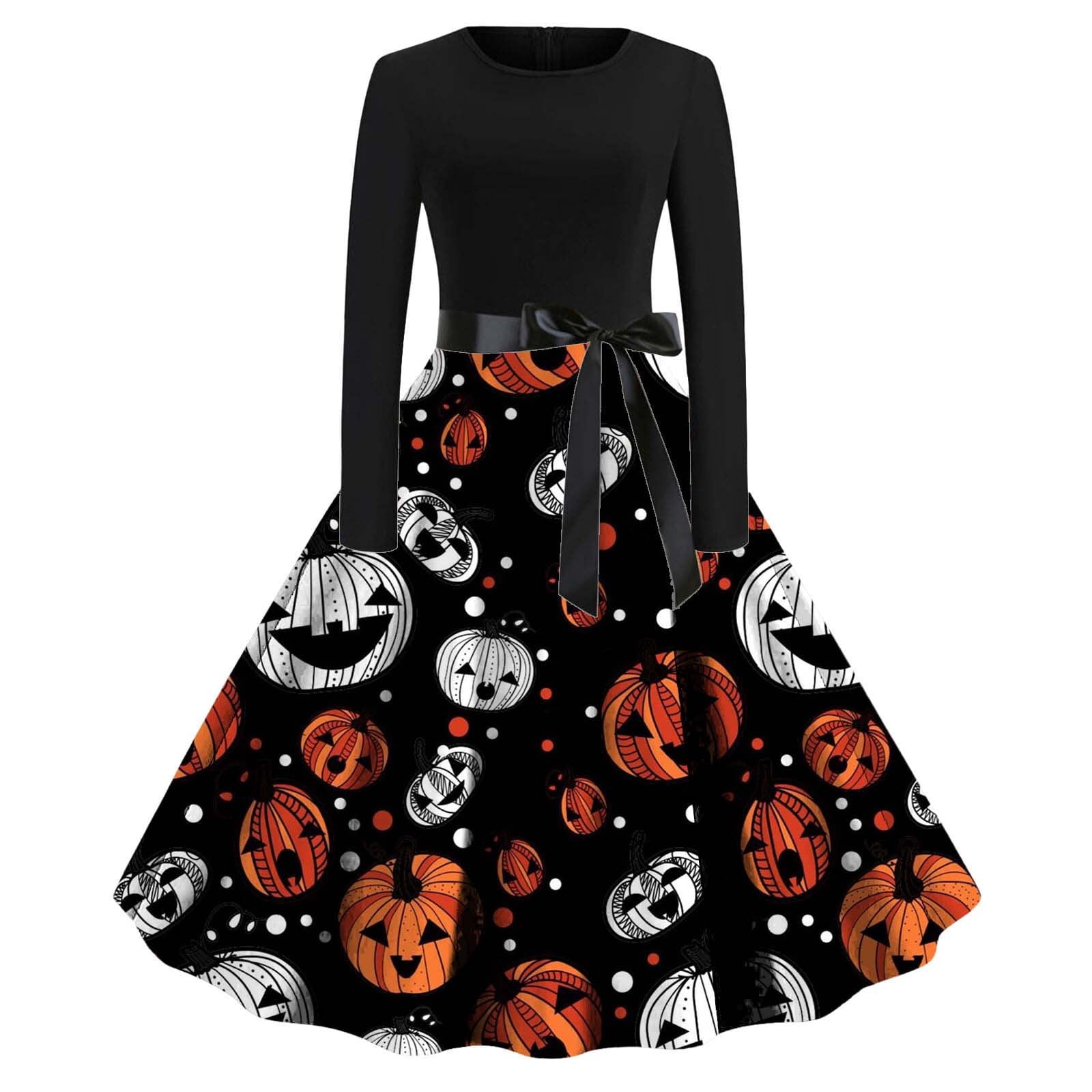 VBARHMQRT Female White Formal Dress 2024 New Christmas Print Long ...