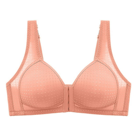 VBARHMQRT Female Womens Sports Bras High Support Padded Women's Solid Color Front Button Large Size Thin Bra Underwear Push up Bralette for Women No Underwire Underwire Bikini Tops for Women