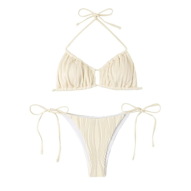 VBARHMQRT Female Womens Swimsuits 3 Piece Set Sexy Multi Color Split