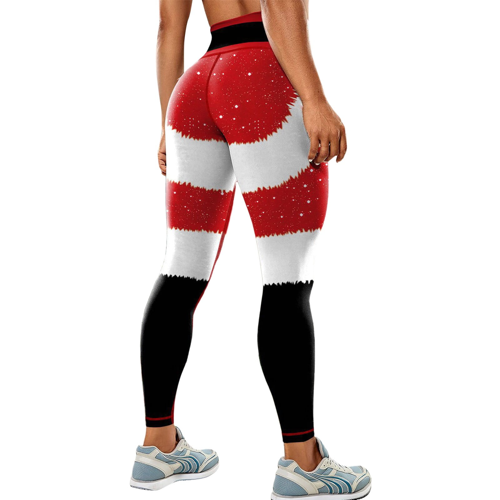 VBARHMQRT Womens Leggings with Pocket 3/4 Length Christmas Seamless Yoga  Dress Dance Abdominal Stretch Zipper Bodysuit Wide Leg Yoga Pants for Women  Plus Size Tall Women's Yoga Pants Tall Sizes 